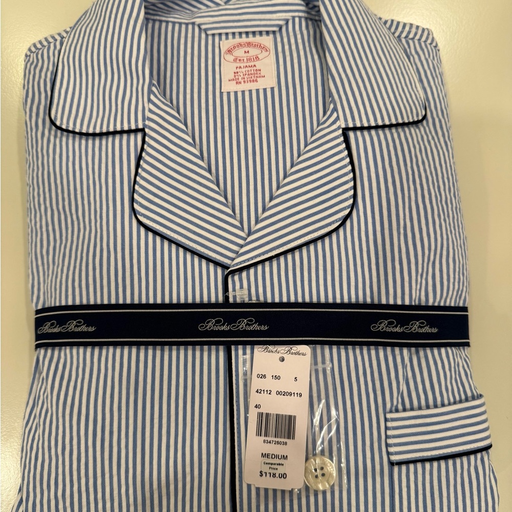 Brooks Brothers Men’s Striped Pajama Set